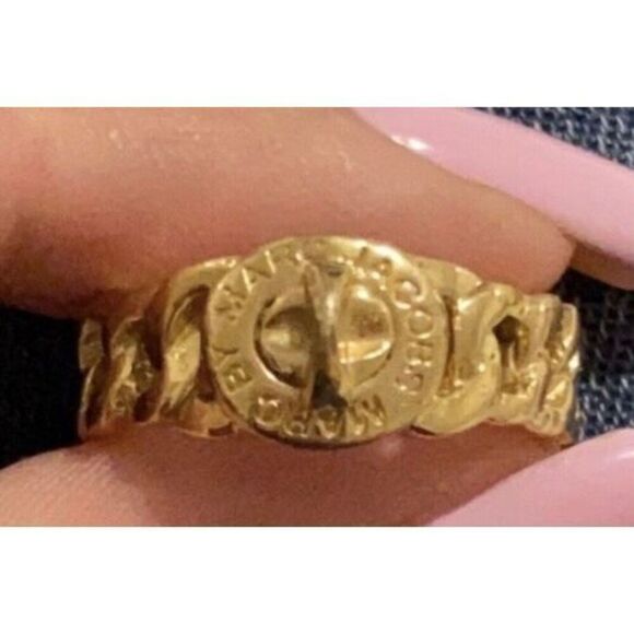 MARC by MARC JACOBS - NWT “Katie” Turnlock Chain Fashion Ring. Sz S-M (5-6) - Picture 8 of 16